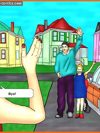 Hubby and kids are out, and she is enjoying massive threesome interracial toon sex from negroes