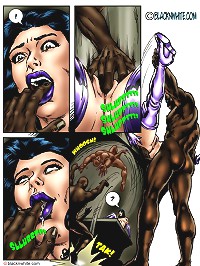 Niggas in space interracial toon porn